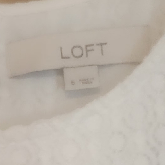 LOFT White Lace Dress - Picture 5 of 7